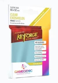 GameGenic KeyForge Exoshields - Clear (40-Pack)