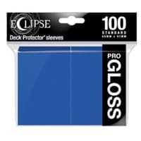 PRO-Gloss Eclipse Standard Deck Protector Sleeves - Pacific Blue (100-Pack)