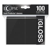 PRO-Gloss Eclipse Standard Deck Protector Sleeves - Jet Black (100-Pack)