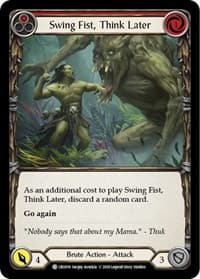 Swing Fist, Think Later (Red)