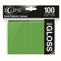 PRO-Gloss Eclipse Standard Deck Protector Sleeves - Lime Green (100-Pack)