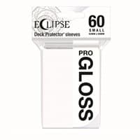 PRO-Gloss Eclipse Small Deck Protector Sleeves - Arctic White (60-Pack)
