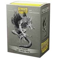 Dragon Shield Limited Edition Viking Theme Silver Matte Art Sleeves - Fenrir (100-Pack)