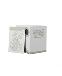 Dragon Shield Double Shell - White/Black (Holds 100+)