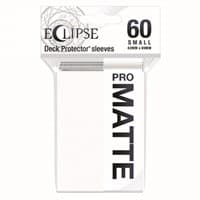 PRO-Matte Eclipse Small Deck Protector Sleeves - Arctic White (60-Pack)
