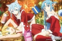 Bushiroad Rubber Mat Collection Vol.794: Sword Art Online -Alicization- Asuna, Leafa, Sinon Christmas ver.