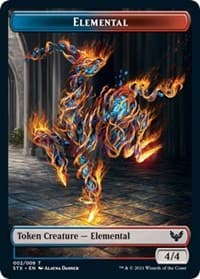 Elemental (2) // Emblem - Lukka, Wayward Bonder Double-sided Token (8)