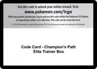 Code Card - Champion's Path Elite Trainer Box