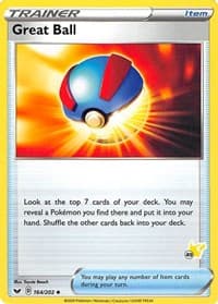 Great Ball - 164/202 (#49 Pikachu Stamped)