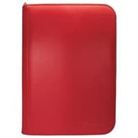Vivid 4-Pocket Zippered PRO-Binder - Red