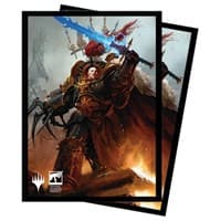 Warhammer 40K Commander Abaddon the Despoiler Standard Deck Protector sleeves for Magic (100-pack)