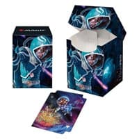 Unfinity Space Beleren & Comet, Space Puppy 100+ Deck Box for Magic: The Gathering
