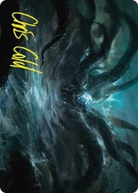 The Watcher in the Water Art Card (Gold-Stamped Signature)