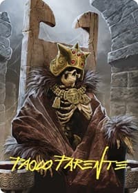 Champion's Helm Art Card (Gold-Stamped Signature)