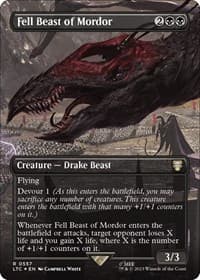 Fell Beast of Mordor (Borderless) (Surge Foil)