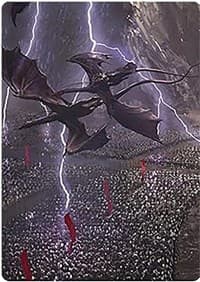 Mordor on the March Art Card