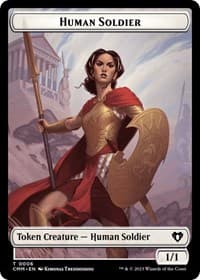 Human Soldier // Knight Double-Sided Token