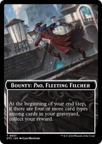 Bounty: Paq, Fleeting Filcher // Bounty Rules Double-Sided Token