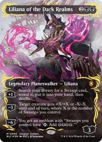 Liliana of the Dark Realms (Borderless) (Raised Foil)