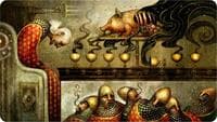 Seb McKinnon Playmat for Magic: The Gathering (Kickstarter Exclusive) - Feast of Succession
