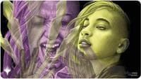 Duskmourn Playmat for Magic: The Gathering - Alt Art Key Character Mythic 3 (Niko, Light of Hope - Double Exposure Alt)