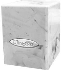 Marble Satin Cube - White and Black