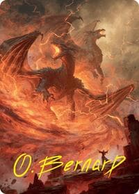 Rite of the Dragoncaller Art Card (38/54) (Gold-Stamped Signature)