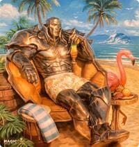 MagicCon Chicago 2025 Ultra Pro Exclusive Playmat for Magic: The Gathering - Karn Liberated (Beach ed)