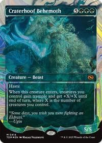Craterhoof Behemoth (Showcase) (Halo Foil)