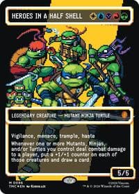 Heroes in a Half Shell (0096) (Borderless) (Surge Foil)