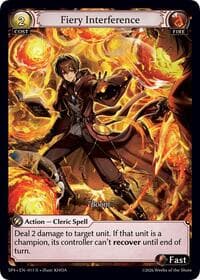 Fiery Interference (Curio Foil)