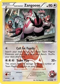 Team Magma's Zangoose